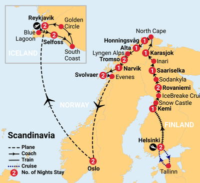 21 Day Norway Winter Iceland Premium Small Group Tour