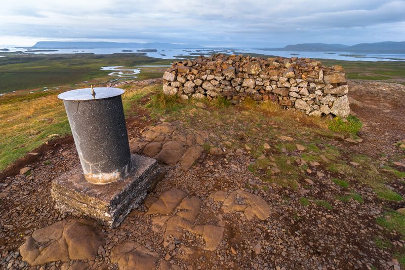 The Helgafell or Holy Mountain where the Thor shrine once stood near Stykkisholmur Village.