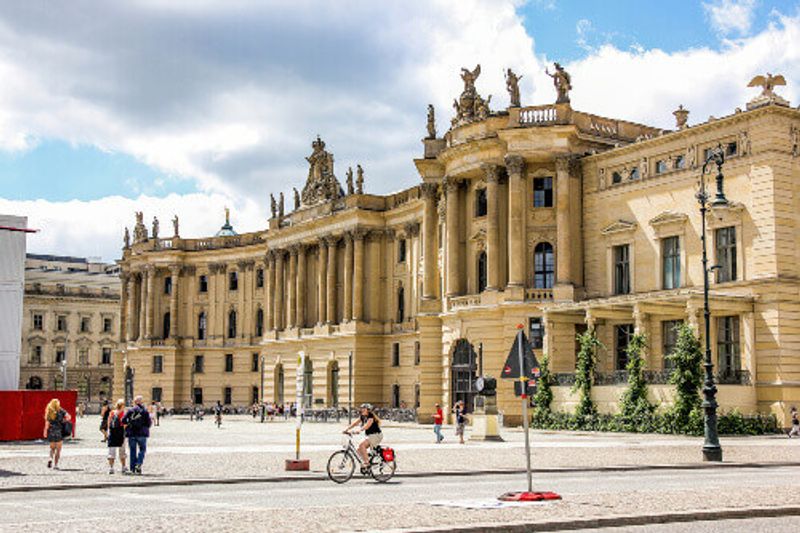 Traditional architecture with a city view in Berlin.