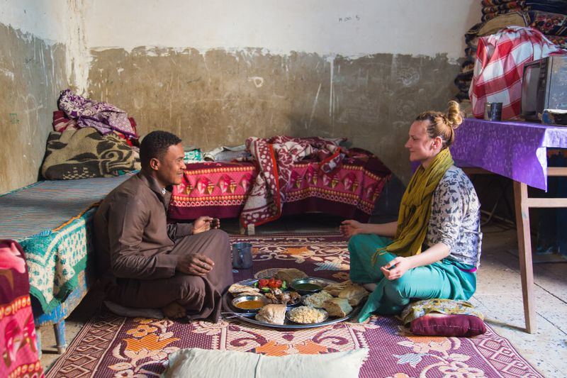 A traditional Nubian lunch in Aswan