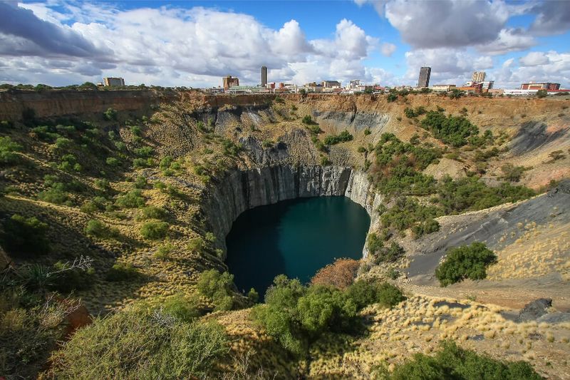 The Big Hole is a result of the mining during the diamond rush in South Africa