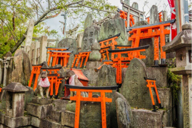 Small Torii gate's in Fushimi Inari, Kyoto.