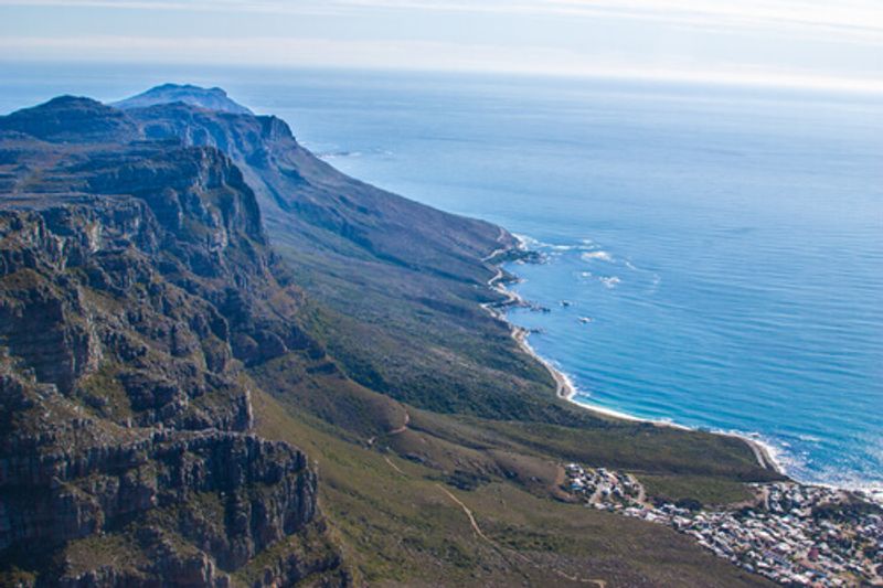 Tourists flock every year to see Table Mountain, Cape Town.
