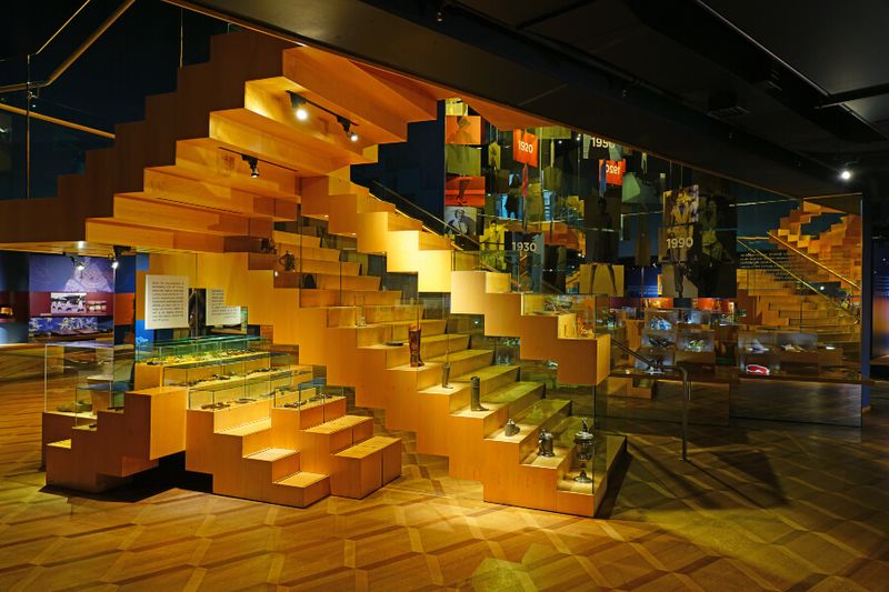 Inside the Bata Shoe Museum, a museum dedicated to the history of footwear