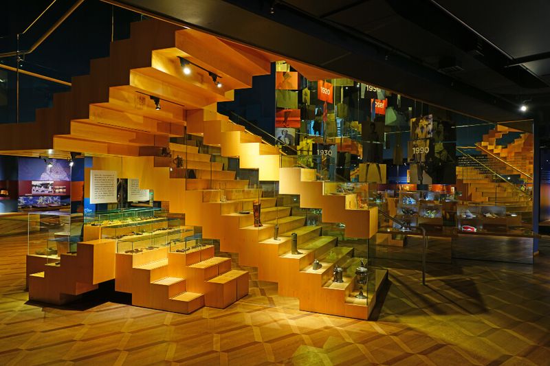 Inside the Bata Shoe Museum, a museum dedicated to the history of footwear