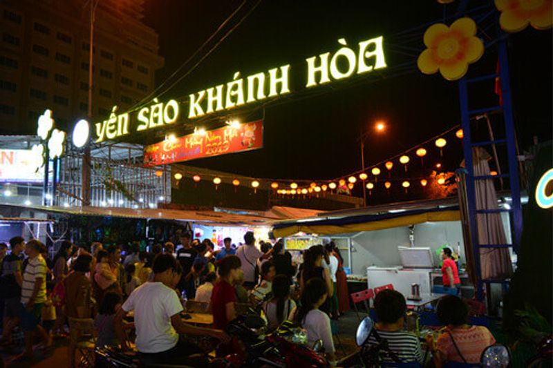 Night market of Nha Trang in Nha Trang, Vietnam.