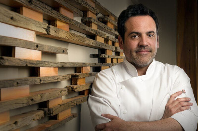 Andres Lopez in the Butterfly Restaurant in Argentina.