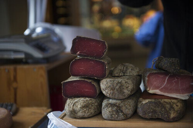 Viande Séchée du Valais in Zermatt, Switzerland.