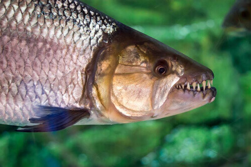 Hydrocynus vittatus or the African tigerfish found on the lakes of Lake Kariba in Zimbabwe