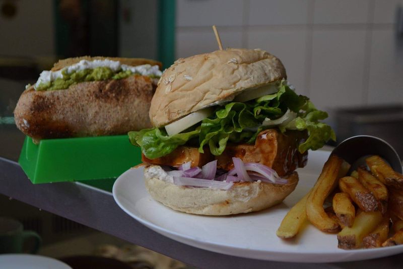 Vegan Bunkers, a famous vegan dish in Santiago, Spain.