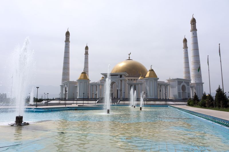 Turkmenbashi Ruhy Mosque in Ashgabat, Turkmenistan