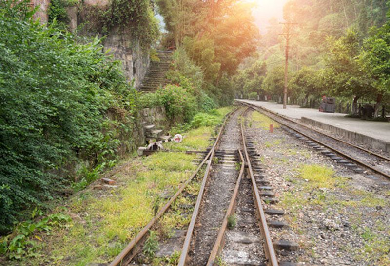 The narrow gauge railway in Sichuan.