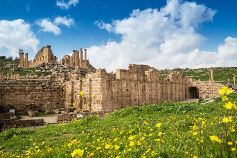 The ancient greco-roman city of Jerash, Gerasa Governorate, north of Jordan.