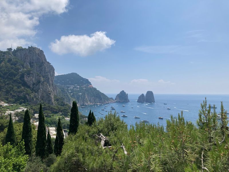 The beautiful views of Capri (photo taken by Kerry on tour)