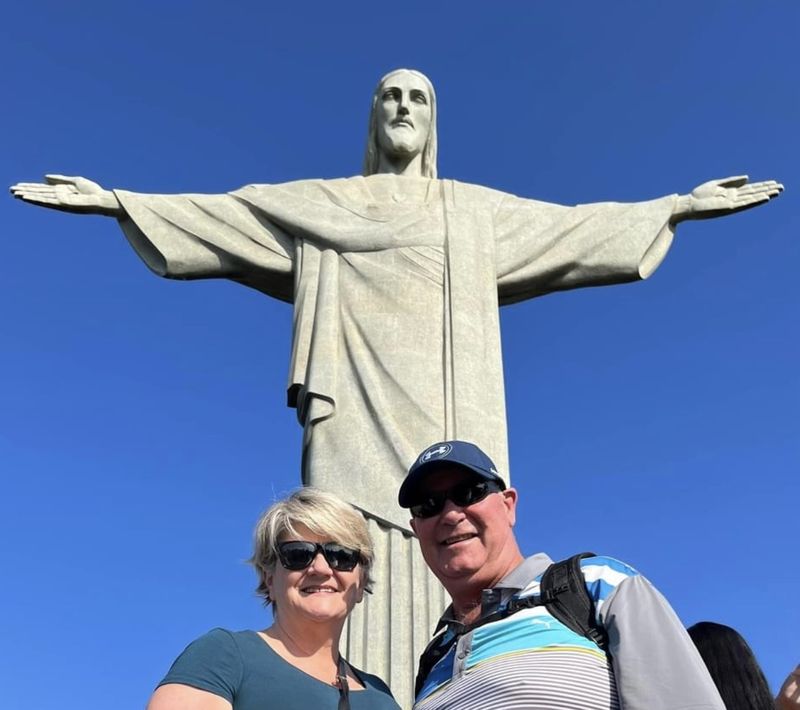 Sharon and Anthony visiting Christ the Redeemer (Photo: supplied)