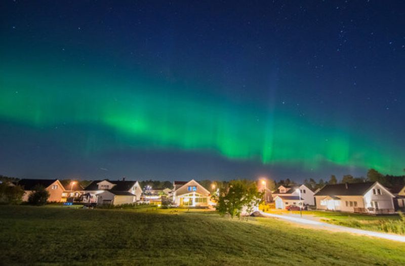 The Northern Lights on display in Lapland.