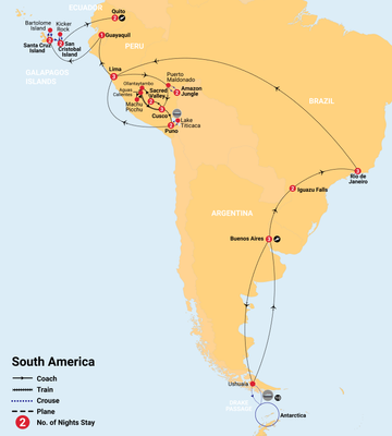scenic tours south america and antarctica