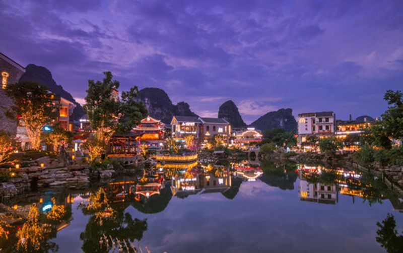 Evening views in Yangshuo West.