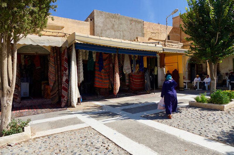 The quaint marketplace in the Medina of Erfoud.