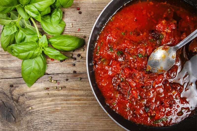 Galayet Bandora or fried tomato soup is a famous Jordanian dish