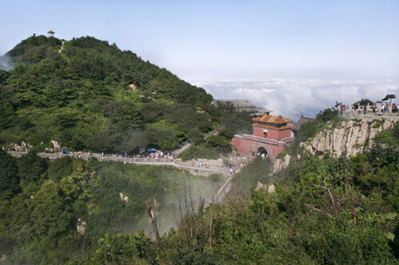 South Gate to Heaven on the summit of Taishan in Shandong, China.