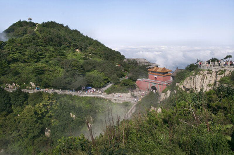 South Gate to Heaven on the summit of Taishan.