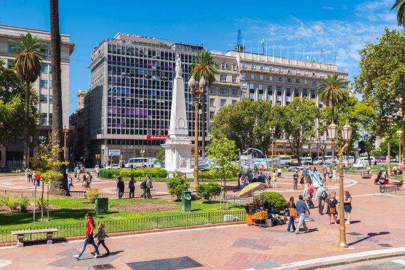 The May Square or Plaza de Mayo in Buenos Aires