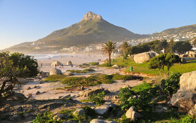The picturesque landscape of Lion's head, Cape Town.