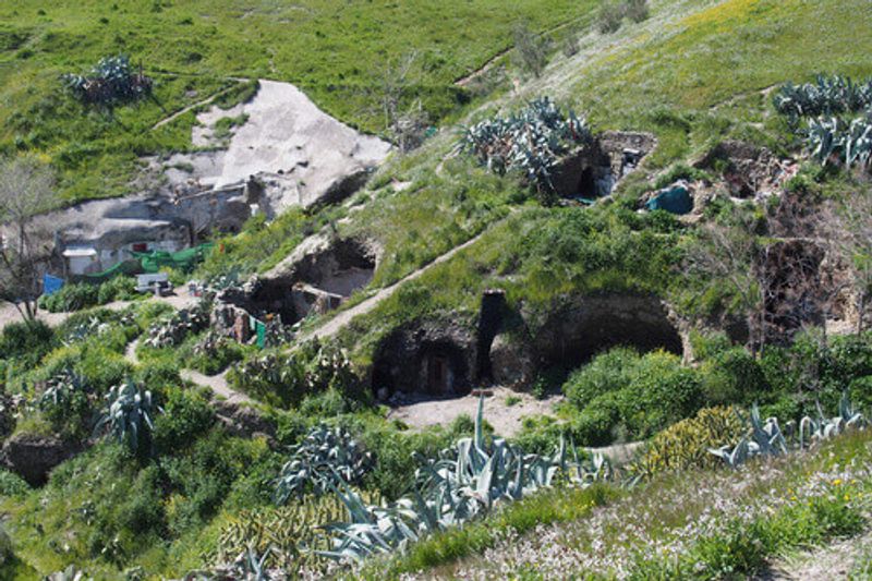 The Sacromonte Moor Caves in Granada, Spain.