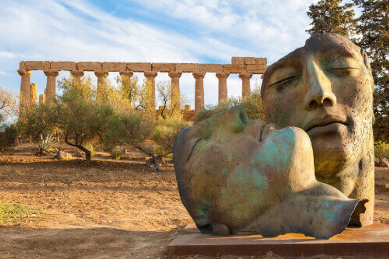 Valley of the Temples in Mitoraj Agrigento, Sicily.