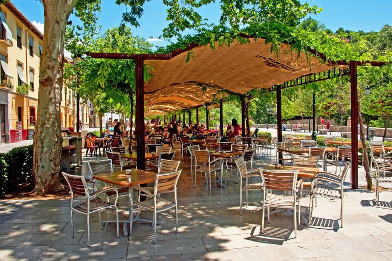 Al fresco dining in the old town of Granada