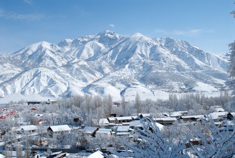 Chavrak mountains area in Uzbekistan