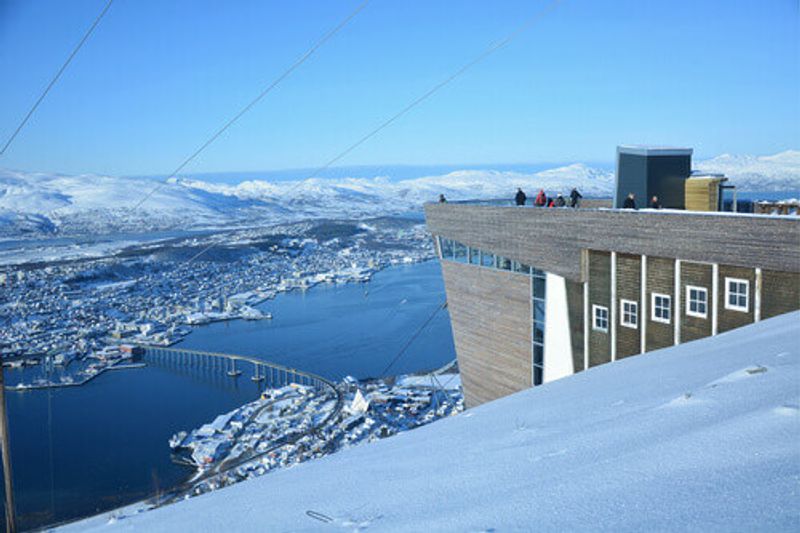 The town of Fjellheisen in Tromso.