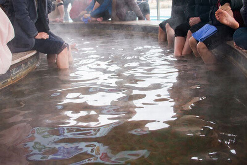 A visitor enjoys the Jjimjilbang sauna in South Korea.