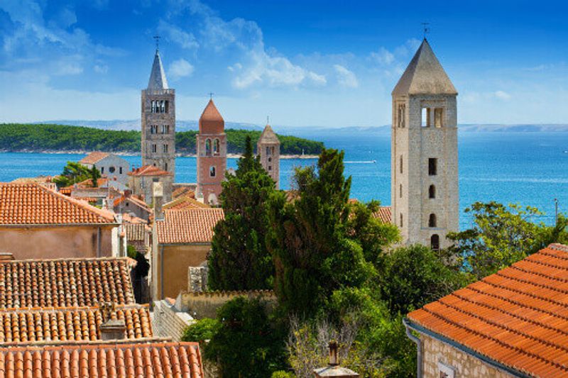 The beautiful ancient city of Rab.