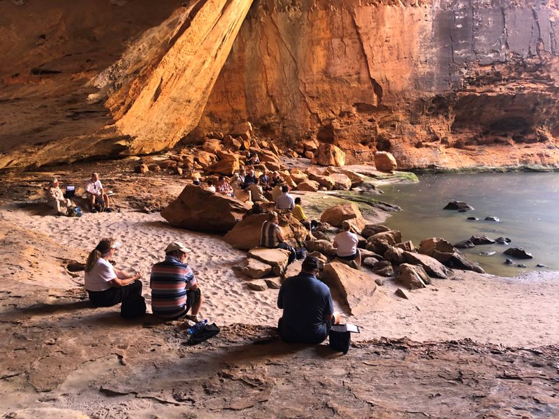 Cathedral Gorge in Purnululu National Park (photo taken by Gayle on tour)