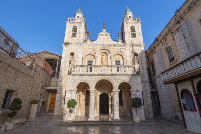 The Church at Cana in the Holy Land, built on the site of Jesus First Miracle, Israel