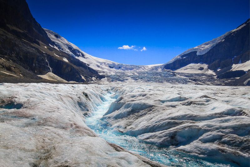 The Athabasca Glacier in Jasper National Park is a favourite with locals and visitors alike.