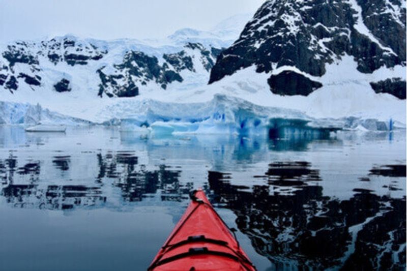 Kayaking in Antarctica.