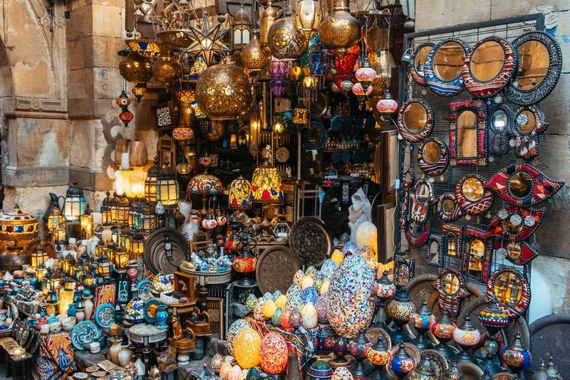 The markets were a highlight for our returned travellers. Here, a stall at Khan El-Khalili Market, the oldest open-air market in Cairo.
