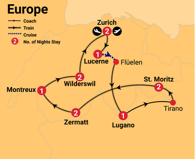 guided train tours of switzerland