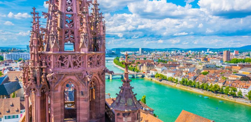 Munster Church on the Rhine River, Basel