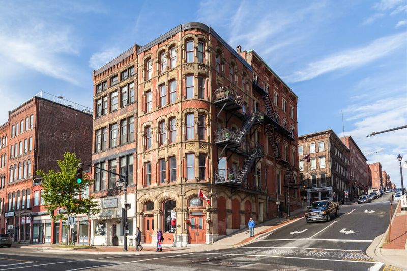 Newly renovated Heritage buildings in Saint John.