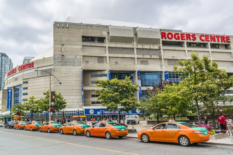 The Rogers Centre Stadium, home of the Blue Jays and the Toronto Raptors.