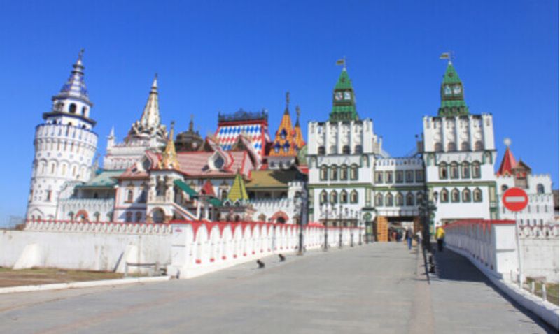 The historic Izmaylovsky Kremlin of Moscow, Russia.