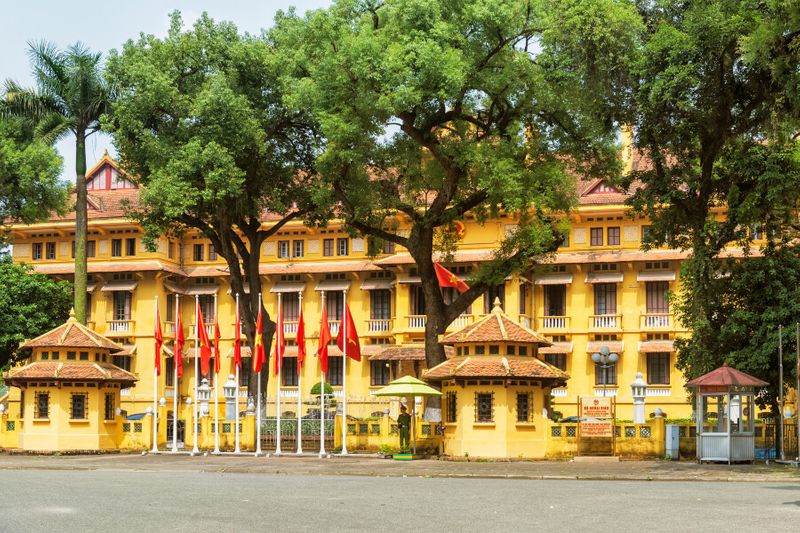 The building of the Ministry of Foreign Affairs in Hanoi is one of the best examples of French colonial architecture in an asian country