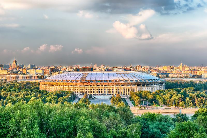 The Luzhniki Stadium taken from Sparrow Hills