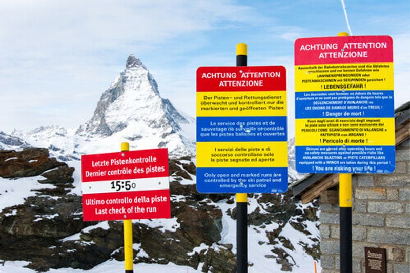 The UNESCO World Heritage are of Matterhorn Peak in Switzerland.