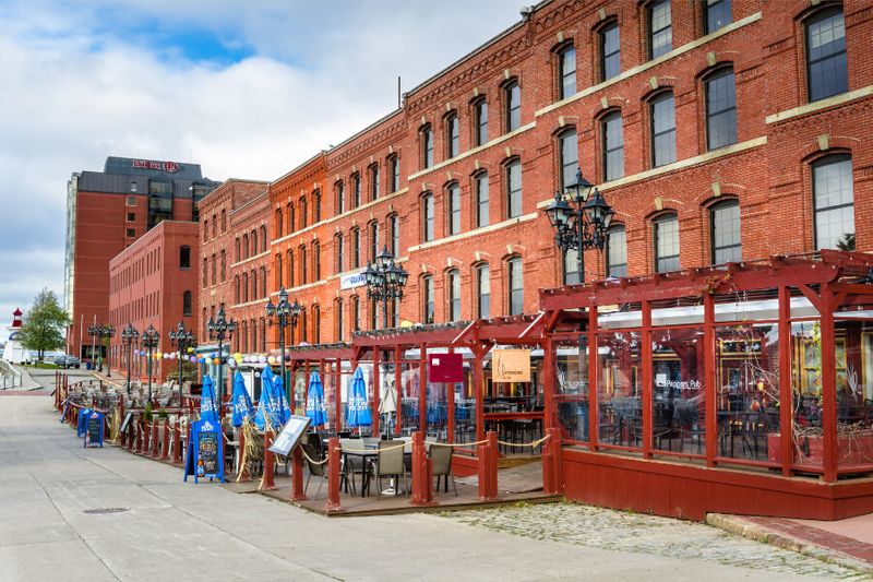 Grannans and other restaurants at the North Market Wharf in New Brunswick.