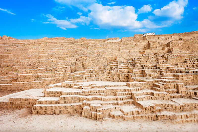 The Huaca Pucllana located in the Miraflores District.